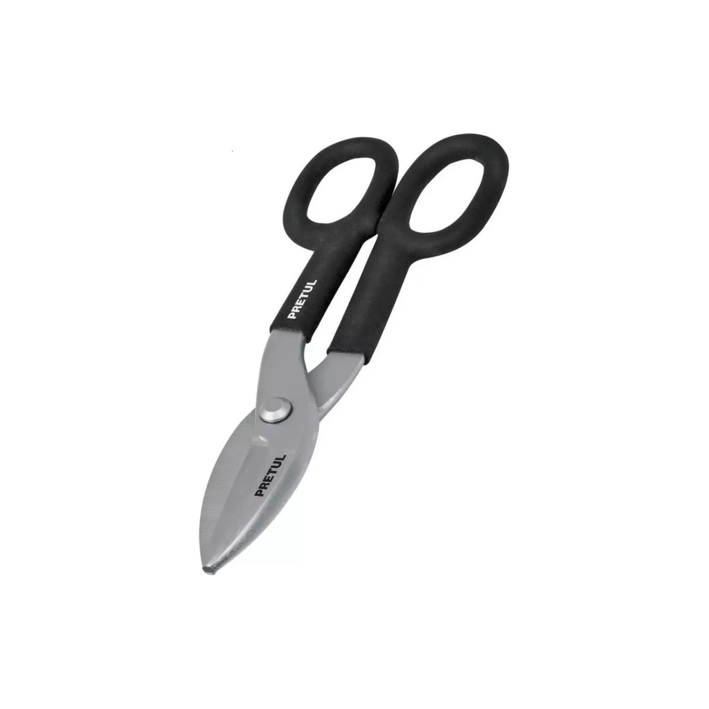 TIJERA HOJALATERO PRETUL 10" MANGO PVC -26050
