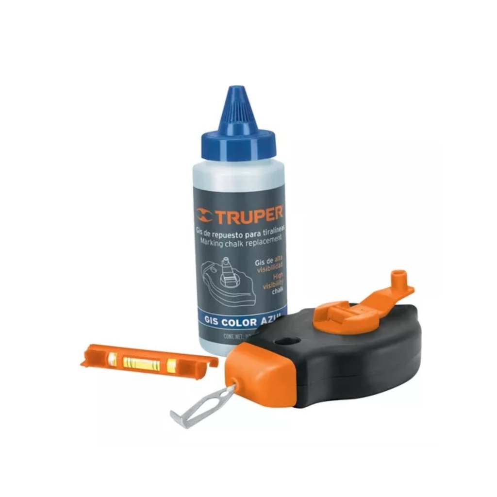 CHOCLA TRUPER  MARCADOR DE LINEA 30 MTS TIZA Y BURBUJA 18574