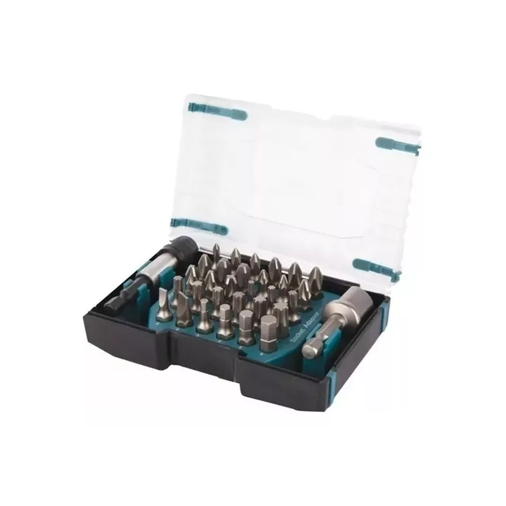 JUEGO DE 32 PUNTAS MAKITA + ADAPTADORES - D-65084