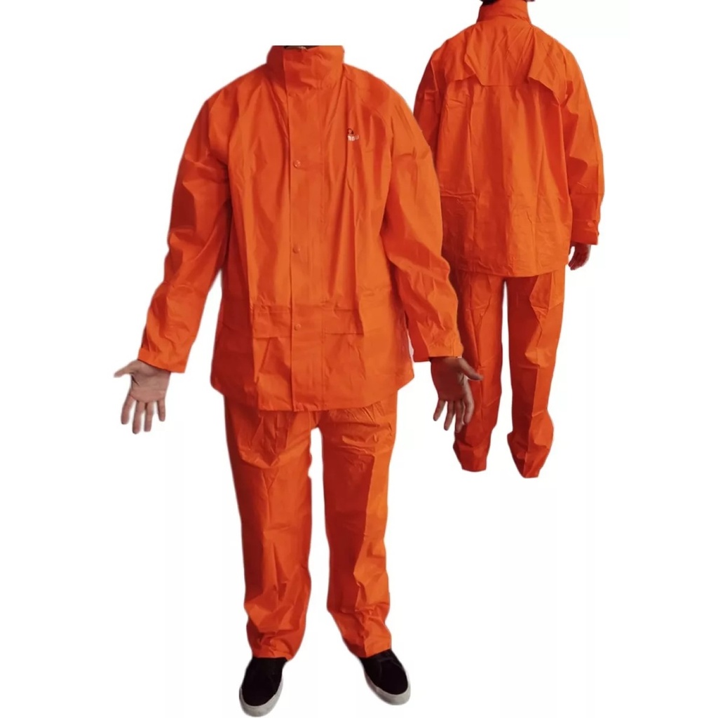TRAJE ROYAL PREMIUM NARANJA FLUO/PVC TALLE 2MG