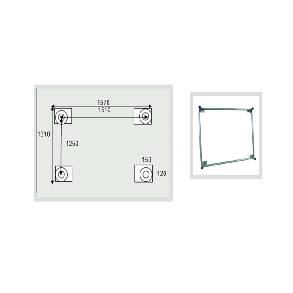 BASE PARA TORRE POLO T 127
