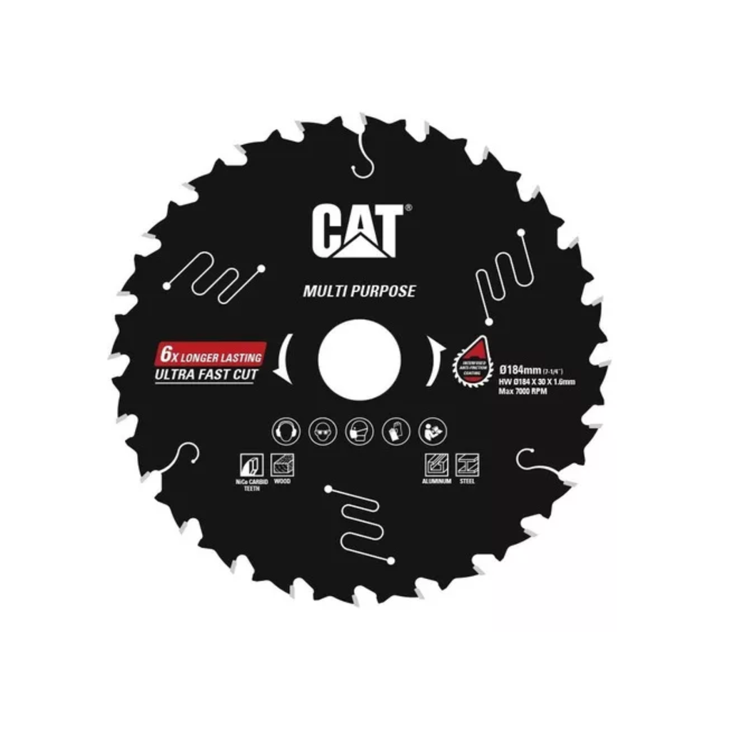 HOJA SIERRA CIRCULAR CAT 184 Mm X 24D TEFLONADA/MULTIP. Ca