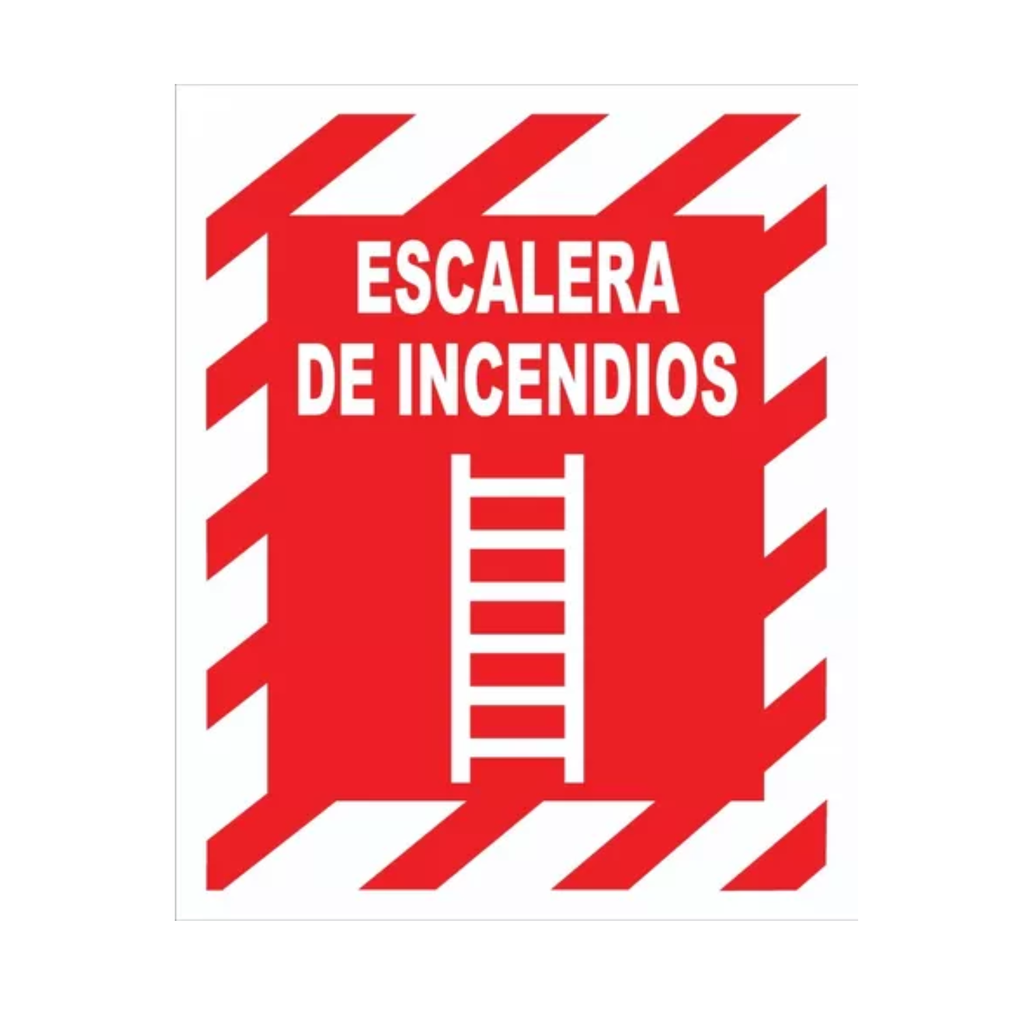 CARTEL 22*28 "ESCALERA DE INCENDIOS"