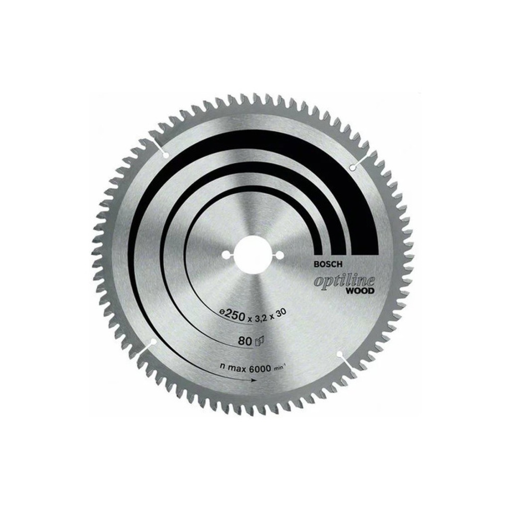 HOJA DE SIERRA BOSCH 10" 254 MM 80 D - 2608640909