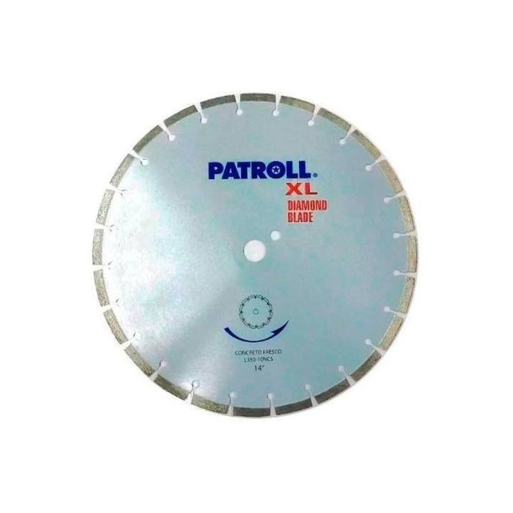 DISCO DIAMANTADO PATROLL 14 CONCRETO FRESCO - L350-10NCS