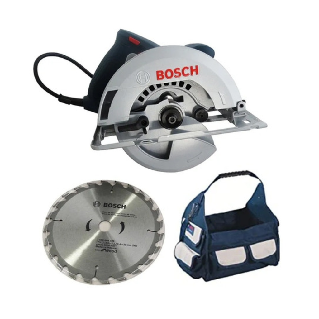 SIERRA CIRCULAR BOSCH 1500W 7-1/4' 184MM C/ BOLSO GKS 150 - 0601.6B3.0H2-000