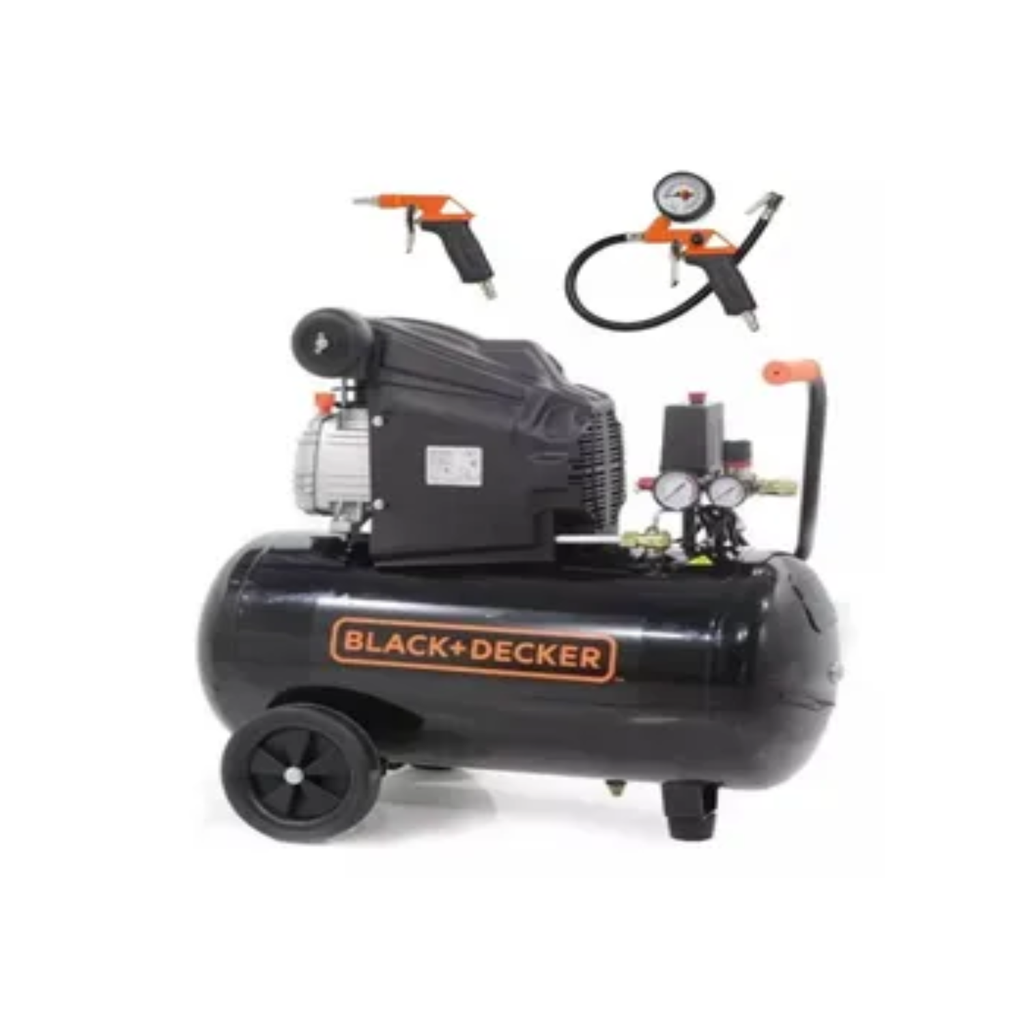 COMPRESOR 2HP 50LTS BLACK AND DECKER BND559 + KIT ACCESORIOS