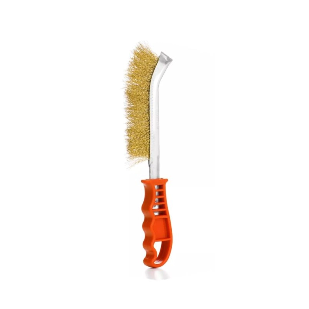 CEPILLO DE ACERO BRONCEADO PEGASO C/MANGO PLASTICO - CMP-120
