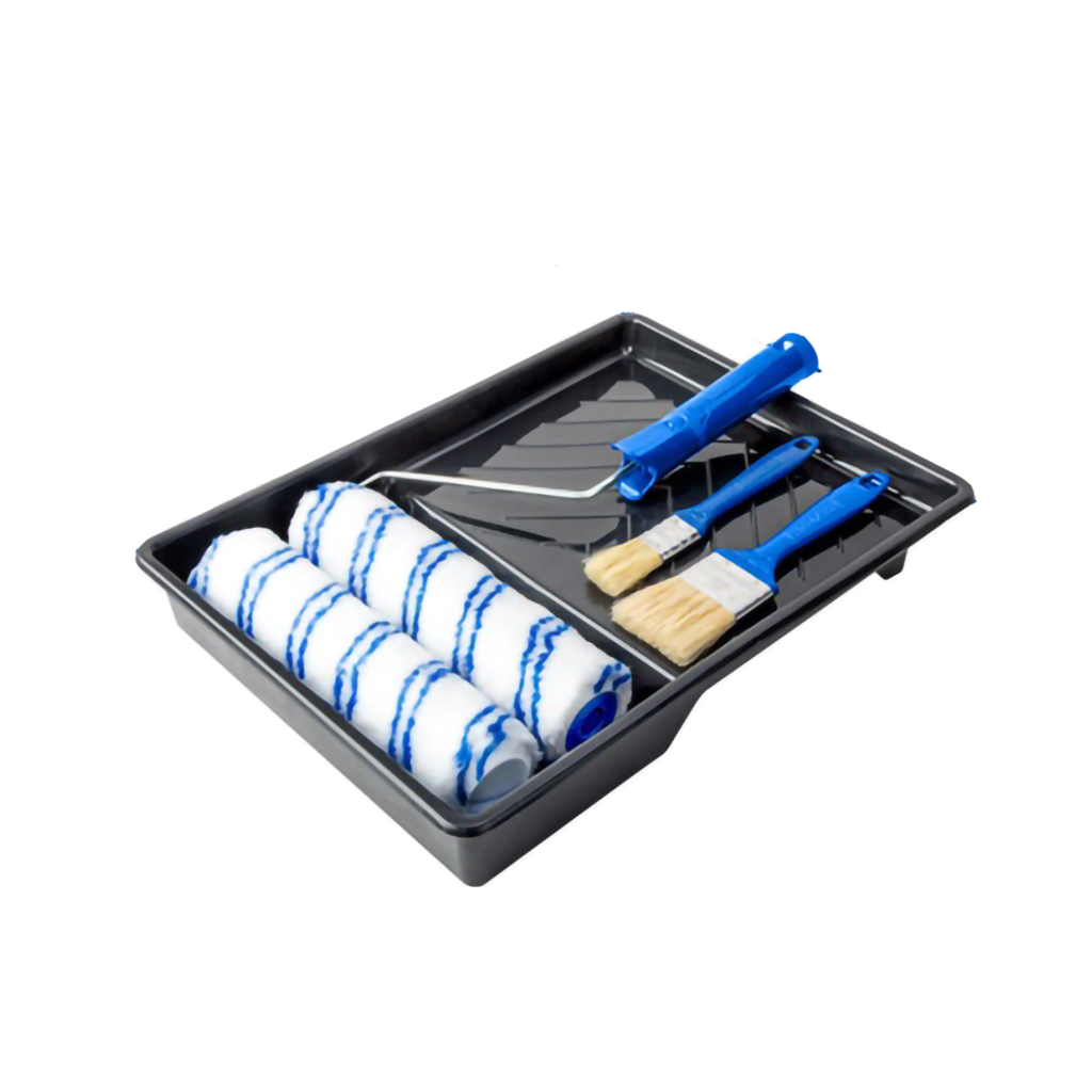 SET DE PINCELES Y RODILLOS 6 EN 1 WADFOW C/BANDEJA - WCB3H63