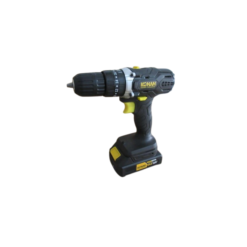 TALADRO ATORNILLADOR 10MM 12V  C/ 2 BAT + CARGADOR KONAN - K/t1012v