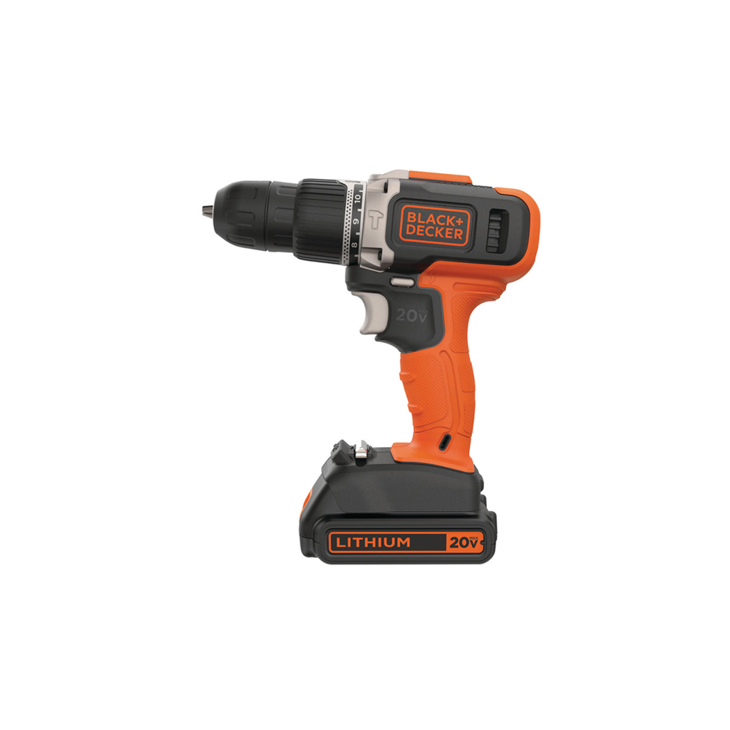 TALADRO ATORNILLADOR BLACK AND DECKER 20V C/CARGADOR Y BATERIA - BCD702C1-AR
