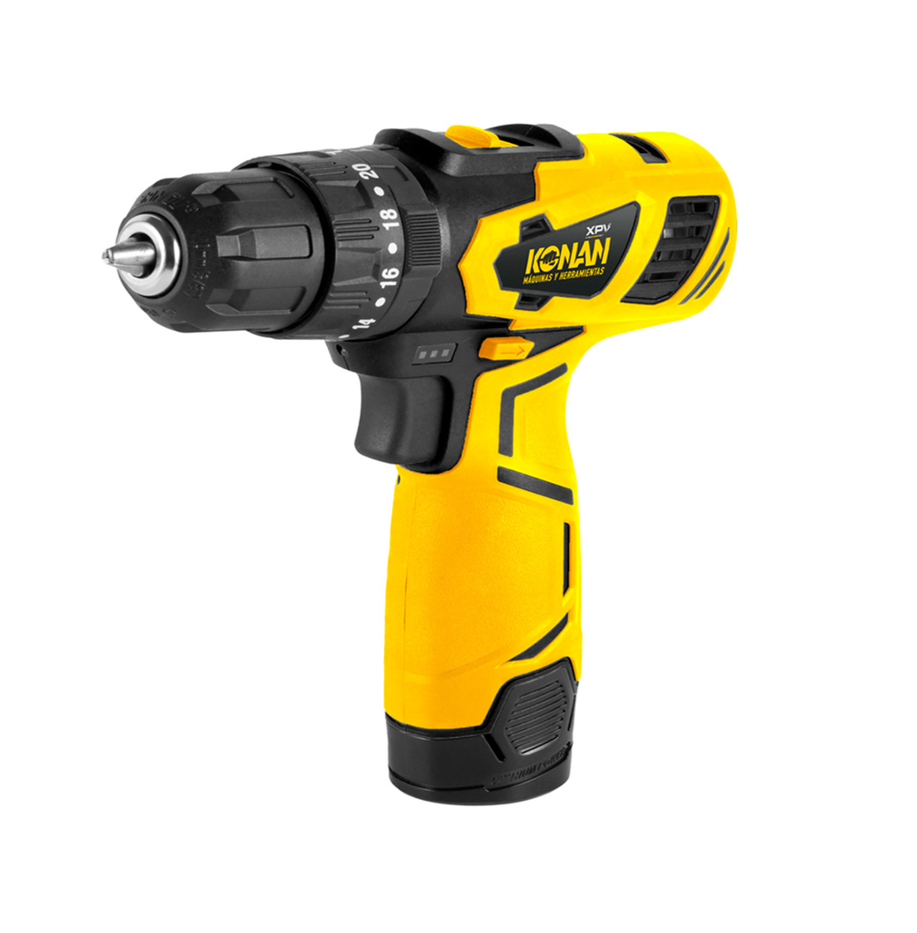 TALADRO PERCUTOR KONAN 12V C/BATERIA Y CARGADOR - #K1012VT