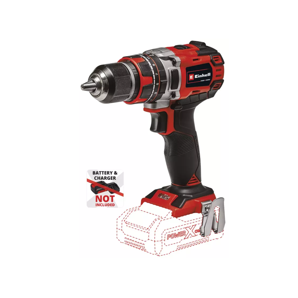 TALADRO PERCUTOR EINHELL SIN CARBONES TP-CD 18/50 50NM S/BATERIA Y CARGADOR - 4513942