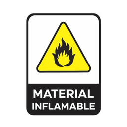 [2204071115186454] CARTEL 40*45 "ATENCION MATERIAL INFLAMABLE"