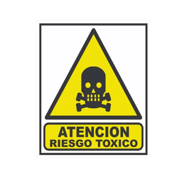 [2204071114276252] CARTEL 40*45 "ATENCION RIESGO TOXICO"