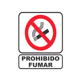 [2204071114276198] CARTEL 40*45 "PROHIBIDO FUMAR"