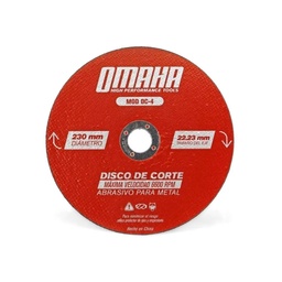 [2203301642136673] DISCO DE CORTE ABRASIVO 230 X 1.6 MM OMAHA - 71.Dc-4