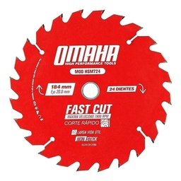[2203311259306281] Hoja De Sierra Omaha P/Madera 184 Mm 24 D. Corte Rapido 471.HSM724 