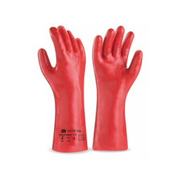 [2203291029039201] GUANTE PVC 35Cm ROJO DELTAPLUS - 733510 PVC7335