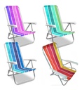 Reposera Playera 4 Posiciones Aluminio Playa Camping
