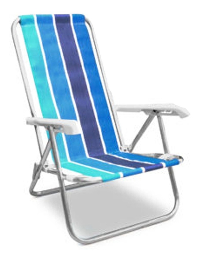 Reposera Playera 4 Posiciones Aluminio Playa Camping