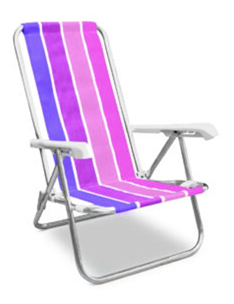 Reposera Playera 4 Posiciones Aluminio Playa Camping