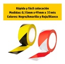 Cinta Demarcatoria Adhesiva Cebrada 48mm X 33 Mts Doble Aa