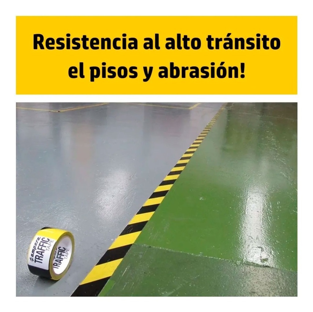 Cinta Demarcatoria Adhesiva Cebrada 48mm X 33 Mts Doble Aa