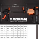 Prensa Sargento De Ajuste Rapido 8  200mm Clamp Profesional