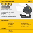 Sierra Cortadora Sensitiva 355mm 2200w Caterpillar Cat Dx519