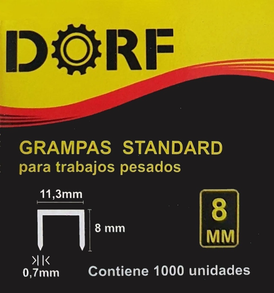 Grapas 8 Mm Para Engrapadora Grampas X 1000 Unidades