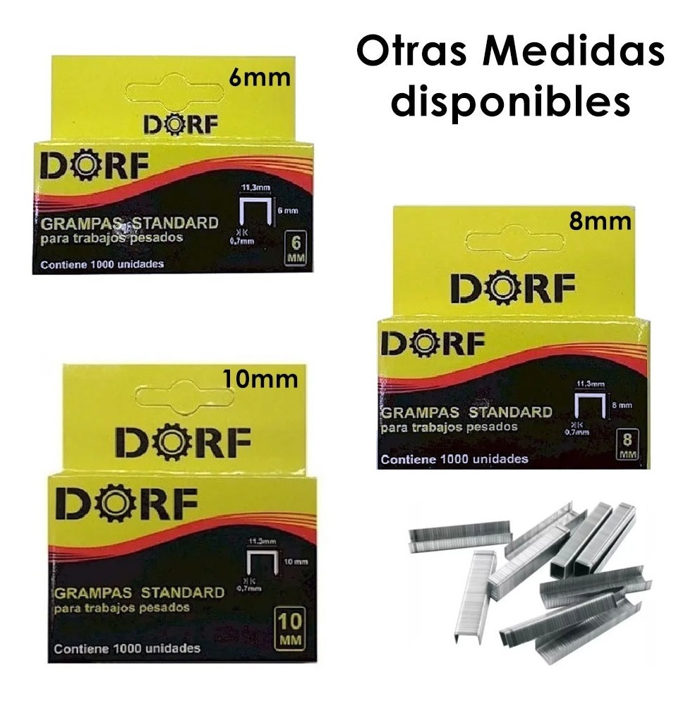 Grapas 8 Mm Para Engrapadora Grampas X 1000 Unidades
