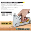 Engrapadora Clavadora Crossmaster Maletin + Grapas + Clavos 