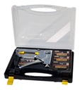 Engrapadora Clavadora Crossmaster Maletin + Grapas + Clavos 