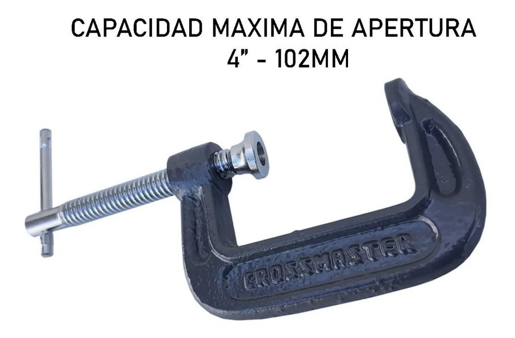 Prensa Tipo G Hierro Fundido 4 Pulgadas 102 Mm Profesional