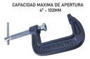 Prensa Tipo G Hierro Fundido 4 Pulgadas 102 Mm Profesional