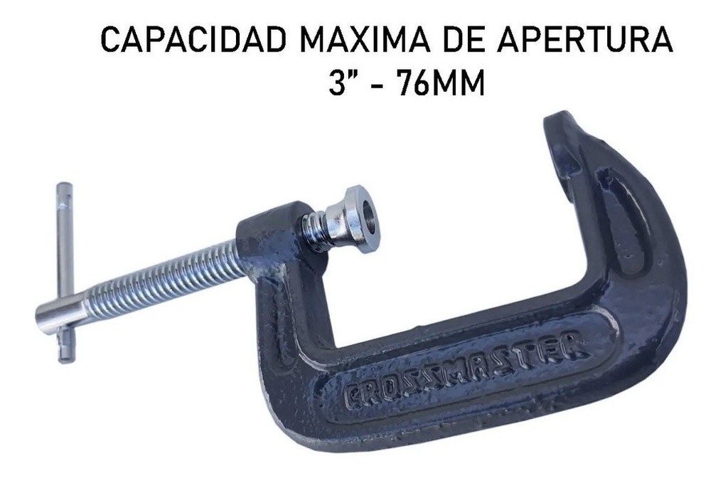 Prensa Tipo G Hierro Fundido 3 Pulgadas 76 Mm Profesional