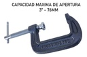 Prensa Tipo G Hierro Fundido 3 Pulgadas 76 Mm Profesional