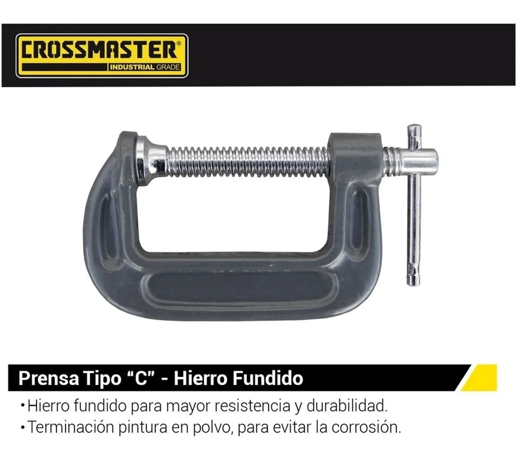 Prensa Tipo G Hierro Fundido 3 Pulgadas 76 Mm Profesional