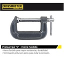 Prensa Tipo G Hierro Fundido 3 Pulgadas 76 Mm Profesional