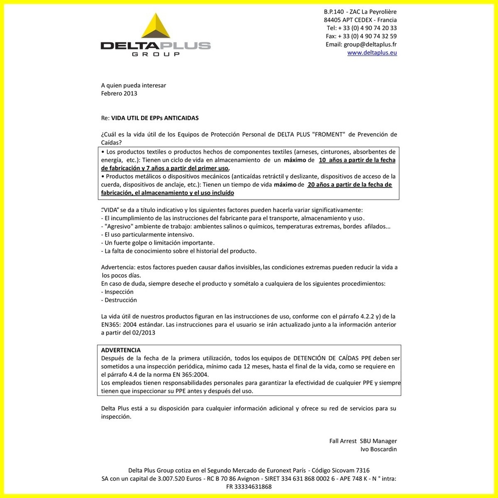 Cola De Amarre Doble C/amortiguador Eslingar Wxecv1026ea 55m