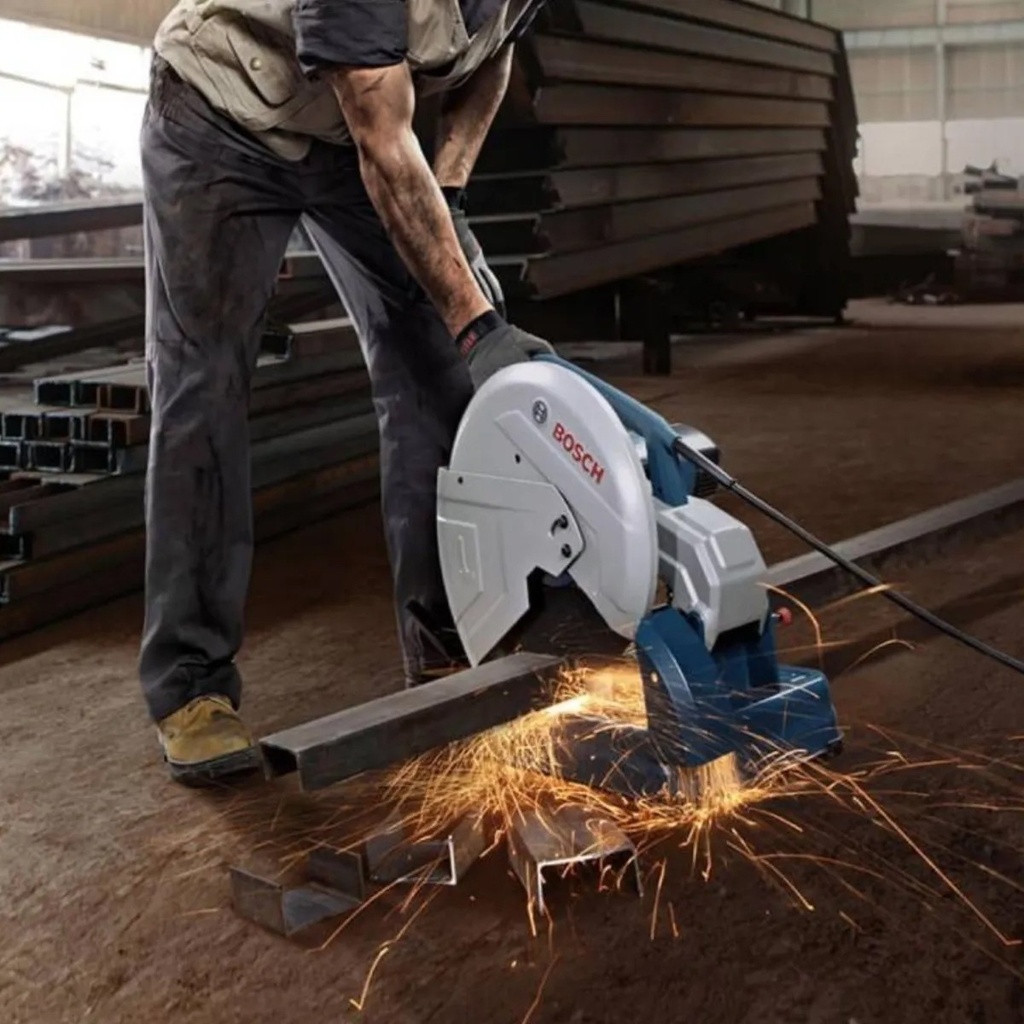 Sierra Sensitiva 355mm 2400w Bosch Gco1424 Cortadora Metal