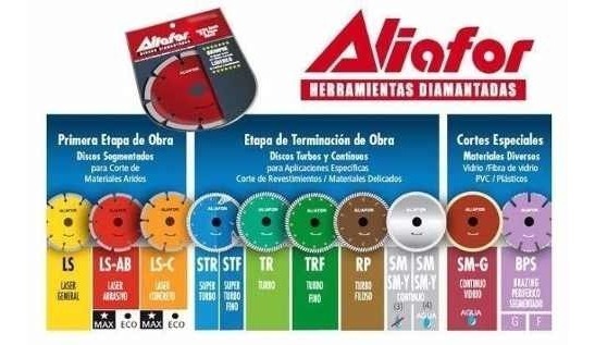 Disco Corte Aliafor L16ca10ss Concreto Abrasivo 10mm Pavimen