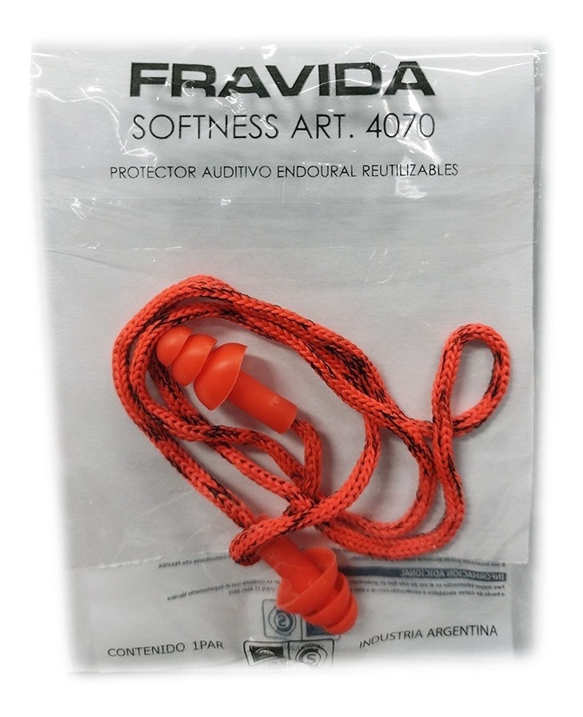 Protector Auditivo C/cordon Fravida Softness 4070 Endoural