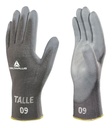 Guante De Poliamida Gris Palma Poliuretano Deltaplus 