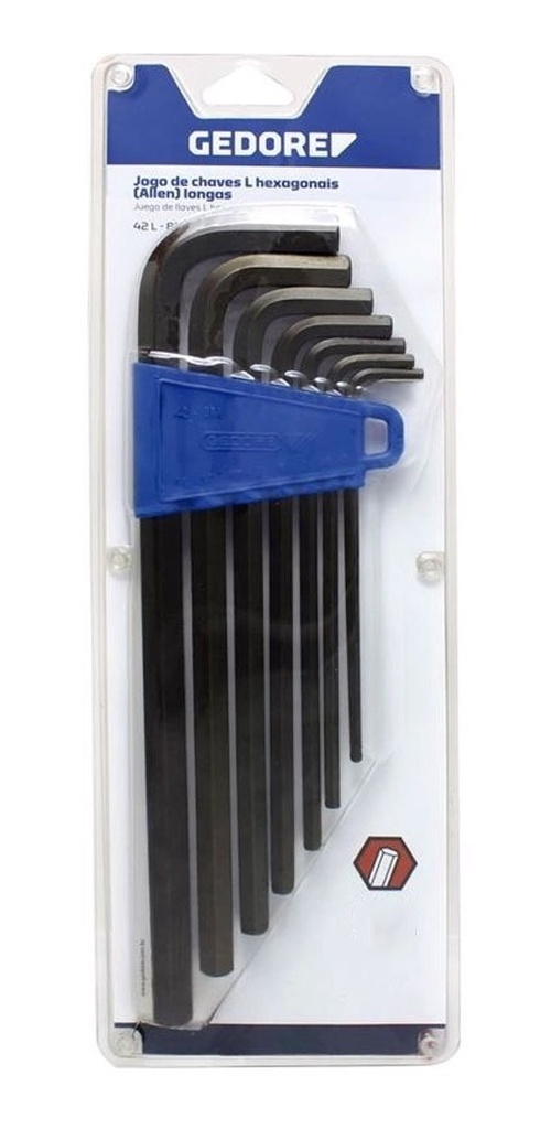 Kit Juego De Llaves Allen Hexagonales Set 7 Pzas Gedore