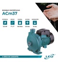 Bomba Centrífuga Monofásica Leo Acm37 0.5hp Color Azul 220v