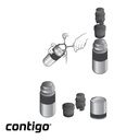 Termo Contigo 739ml Black Mate Acero Inoxidable Pico 360 °