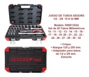 Juego Set Tubos Gedore 1/2 - 3/8 24 Pzas 10 A 32 Mm 69013024