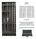 Juego Set Cinceles Y Mechas Makita D-1917410  Pzas Sds Plus